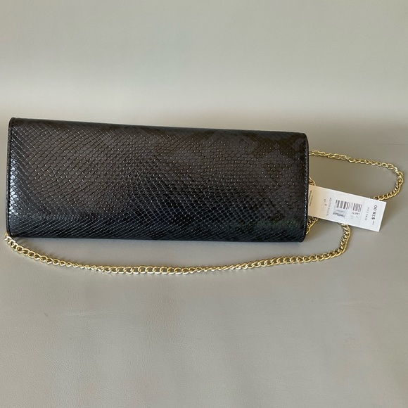 NWT, BCBGeneration, black animal print clutch - Picture 2 of 6